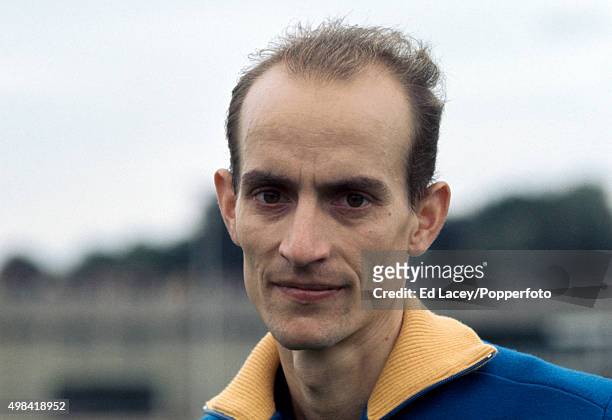 Harald Norpoth of West Germany after winning the men's 1500 metres event during an athletics meet at Crystal Palace in London on 30th August 1971.