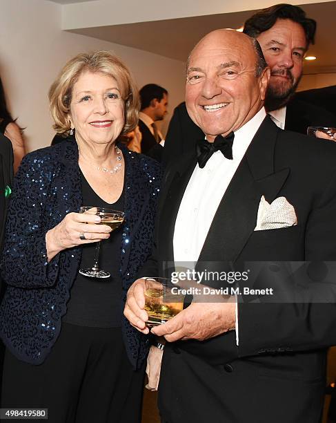 Anne Reid and Arnold Crook attend a champagne reception ahead of The London Evening Standard Theatre Awards in partnership with The Ivy at The Old...