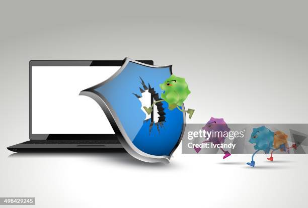 computer virus - cracker isolated stock illustrations