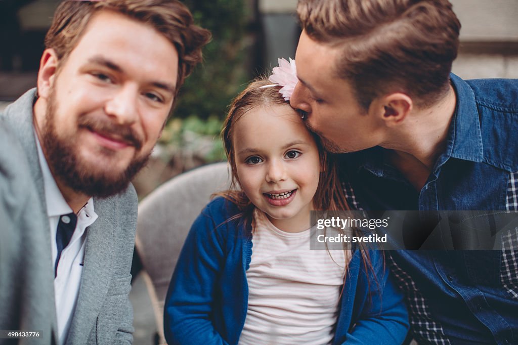 Gay Eltern und Tochter