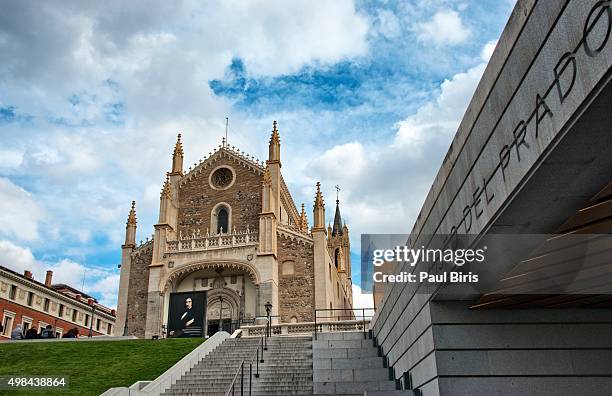 roman catholic church san jeronimo el real near el prado museum, madrid - el prado museum stock-fotos und bilder