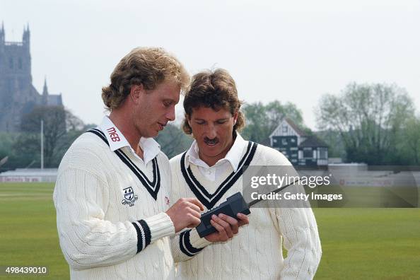 New Worcestershire signings Graham Dilley and Ian Botham with a... News ...