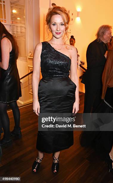 Amy Beth Hayes attends a champagne reception ahead of The London Evening Standard Theatre Awards in partnership with The Ivy at The Old Vic Theatre...