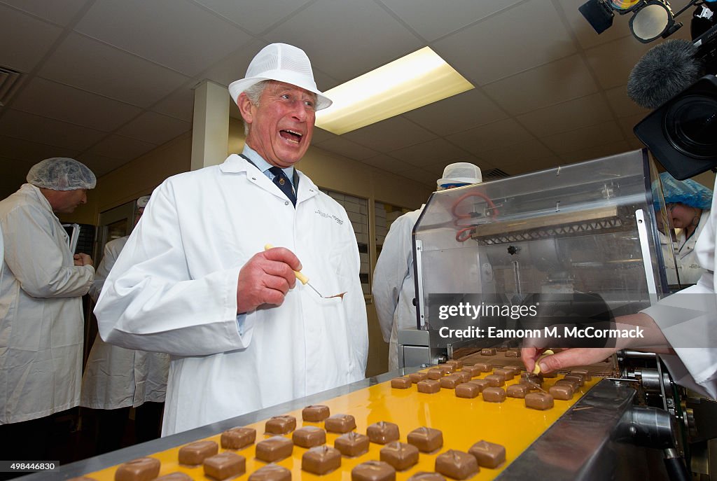 The Prince Of Wales Visits 'The House Of Dorchester' Chocolate Makers In Poundbury