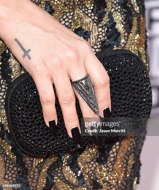Demi Lovato attends the 2015 American Music Awards at Microsoft Theater on November 22, 2015 in Los Angeles, California.