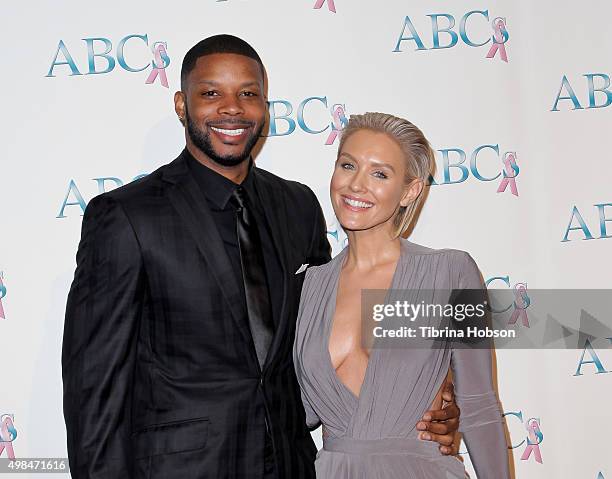 Kerry Rhodes and Nicky Whelan attend the 2015 Talk Of The Town Gala at The Beverly Hilton Hotel on November 21, 2015 in Beverly Hills, California.