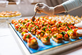 Final touch for tasty canapes