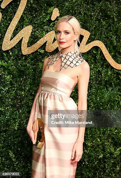 Poppy Delevingne attends the British Fashion Awards 2015 at London Coliseum on November 23, 2015 in London, England.