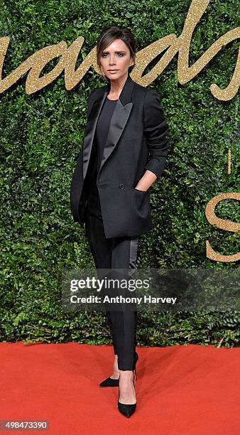 Victoria Beckham attends the British Fashion Awards 2015 at London Coliseum on November 23, 2015 in London, England.