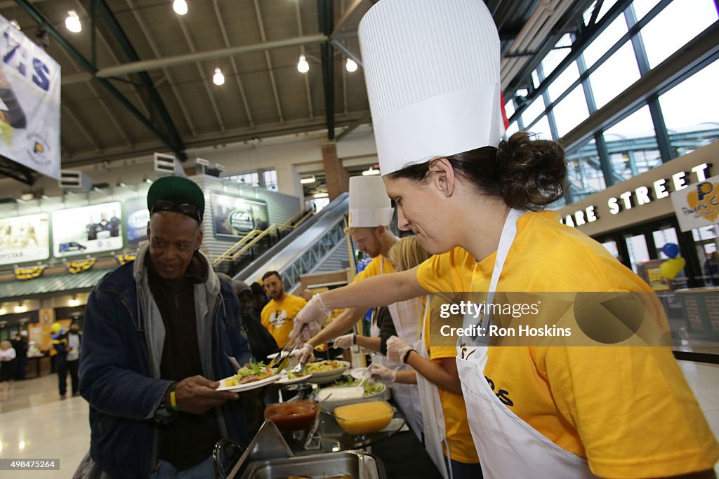 Indiana Pacers' Rodney Stuckey Thanksgiving Dinner