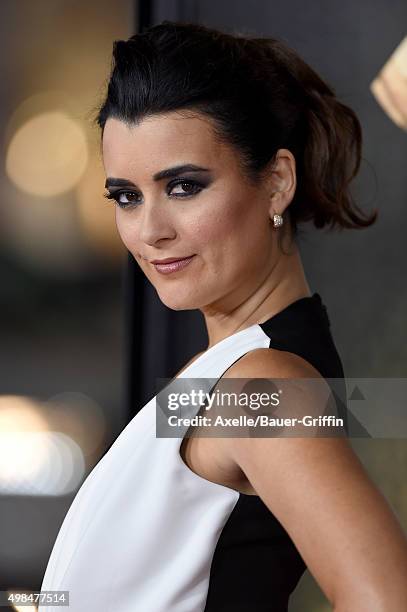 Actress Cote de Pablo arrives at the AFI FEST 2015 Presented By Audi Centerpiece Gala Premiere of 'The 33' at TCL Chinese Theatre on November 9, 2015...