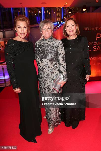 Gaby Dohm, Grit Boettcher and Heide Keller during the Bambi Awards 2015 at Stage Theater on November 12, 2015 in Berlin, Germany.