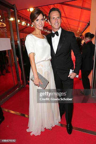 Judith Dommermuth and Guido Boehler during the Bambi Awards 2015 at Stage Theater on November 12, 2015 in Berlin, Germany.