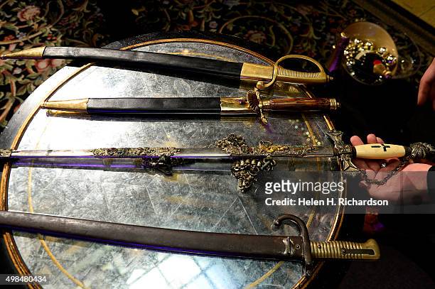 These are Napoleonic style sabers used to sever the bottlenecks from champagne bottles during The Brown Palace Hotel and Spa's 28th Annual Champagne...