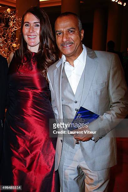 Pascal Legitimus and his wife Adriana Santini attends 20th edition of ' Les Sapins de Noel des Createurs' - Designer's Christmas Trees Auction to...
