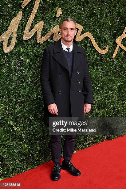 Richard Nicoll attends the British Fashion Awards 2015 at London Coliseum on November 23, 2015 in London, England.