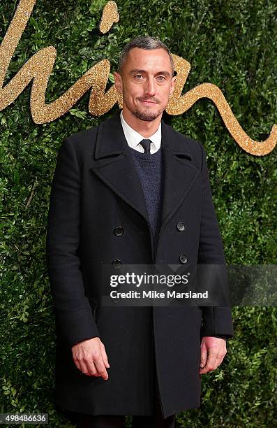 Richard Nicoll attends the British Fashion Awards 2015 at London Coliseum on November 23, 2015 in London, England.