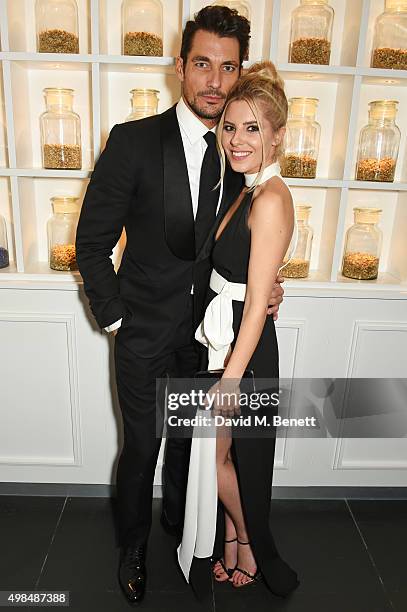 David Gandy and Mollie King attend the British Fashion Awards official afterparty hosted by St Martins Lane and sponsored by Ciroc Vodka at St...