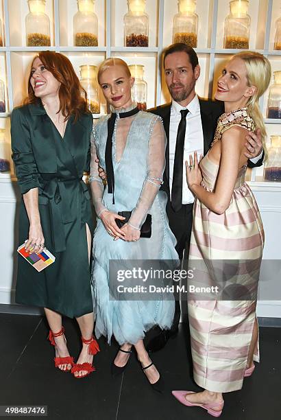 Angela Scanlon, Kate Bosworth, Michael Polish and Poppy Delevingne attend the British Fashion Awards official afterparty hosted by St Martins Lane...