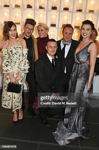 Alexa Chung, Henry Holland, Laura Weir, Jonathan Saunders, Nicholas Kirkwood and Daisy Lowe attend the British Fashion Awards official afterparty...