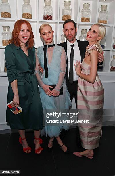 Angela Scanlon, Kate Bosworth, Michael Polish and Poppy Delevingne attend the British Fashion Awards official afterparty hosted by St Martins Lane...
