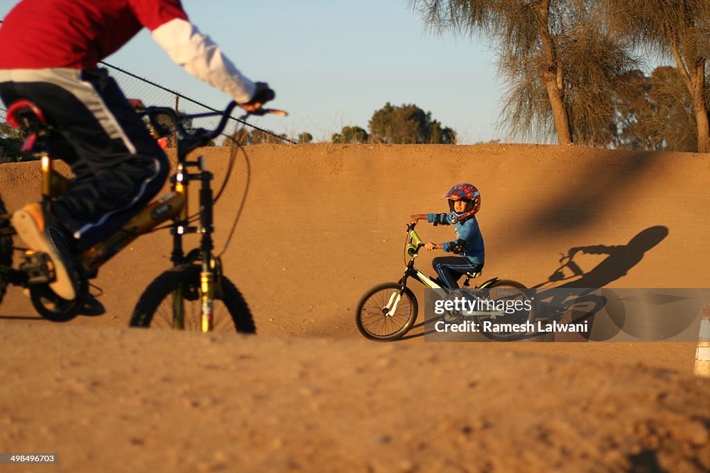 Children practicing