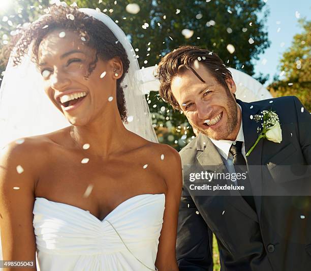 sunny with a chance of delight - wedding couple laughing stock pictures, royalty-free photos & images