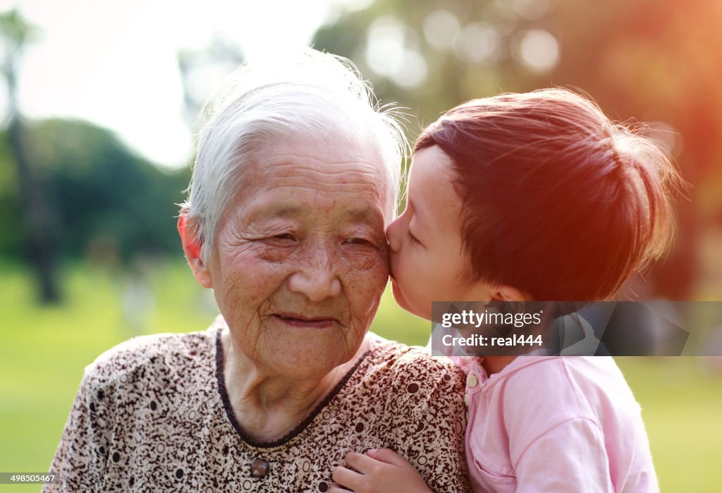 Happy Asian family