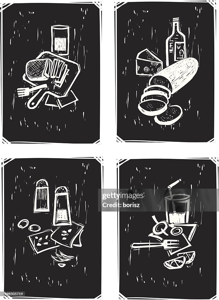Recipe Graphics Rustic Rustic Cooking Set High-Res Vector Graphic - Getty Images