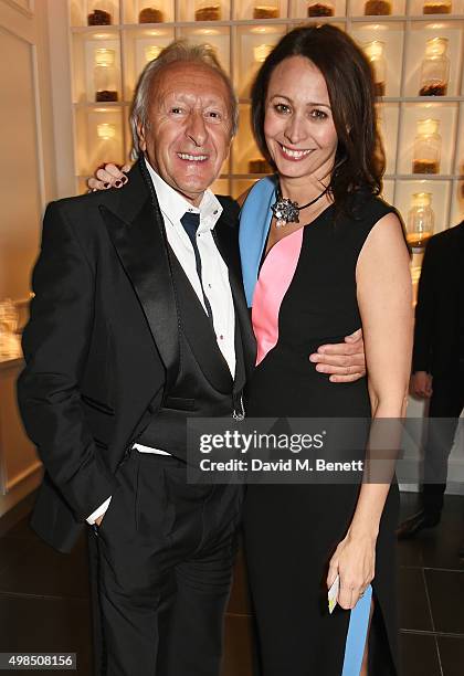 Harold Tillman and Caroline Rush attend the British Fashion Awards official afterparty hosted by St Martins Lane and sponsored by Ciroc Vodka at St...