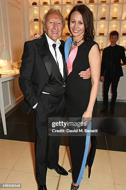 Harold Tillman and Caroline Rush attend the British Fashion Awards official afterparty hosted by St Martins Lane and sponsored by Ciroc Vodka at St...