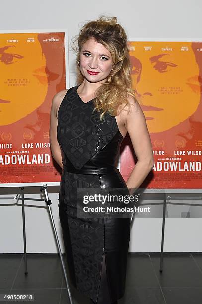 Scarlett Strallen attends the New York screening of "Meadowland" directed by Reed Morano with Olivia Wilde hosted by Martin Scorsese on November 23,...