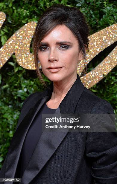 Victoria Beckham attends the British Fashion Awards 2015 at London Coliseum on November 23, 2015 in London, England.