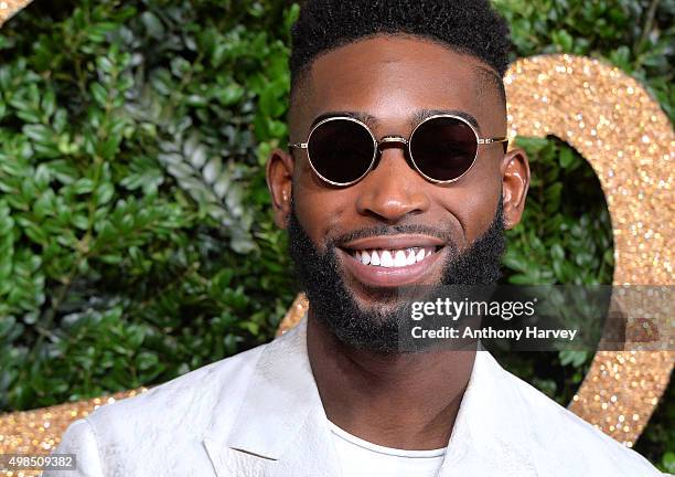 Tinie Tempah attends the British Fashion Awards 2015 at London Coliseum on November 23, 2015 in London, England.