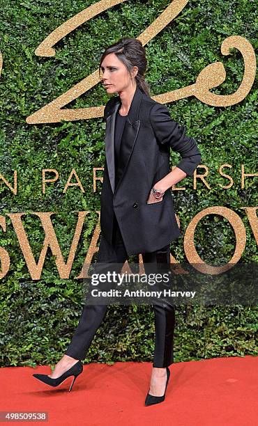 Victoria Beckham attends the British Fashion Awards 2015 at London Coliseum on November 23, 2015 in London, England.