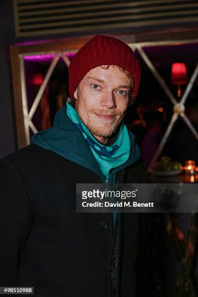 Alfie Allen attends the press night after party for "The Homecoming" at The Electric Carousel on November 23, 2015 in London, England.