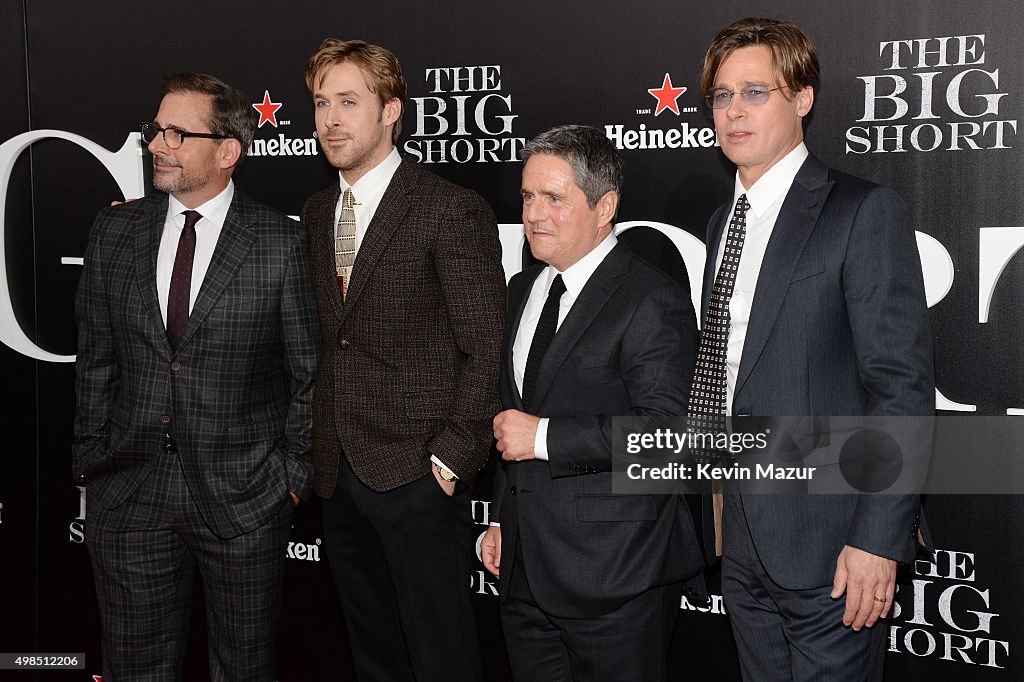"The Big Short" New York Premiere - Inside Arrivals