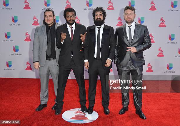 Musical group Vitrola Sintetica attends the 16th Latin GRAMMY Awards at the MGM Grand Garden Arena on November 19, 2015 in Las Vegas, Nevada.