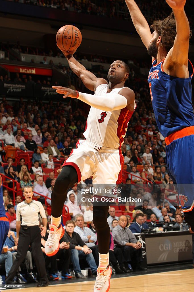 New York Knicks v Miami Heat