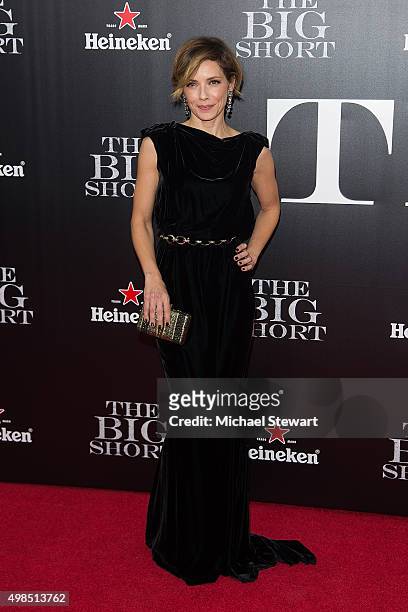 Actress Mili Avital attends "The Big Short" New York premiere at Ziegfeld Theater on November 23, 2015 in New York City.