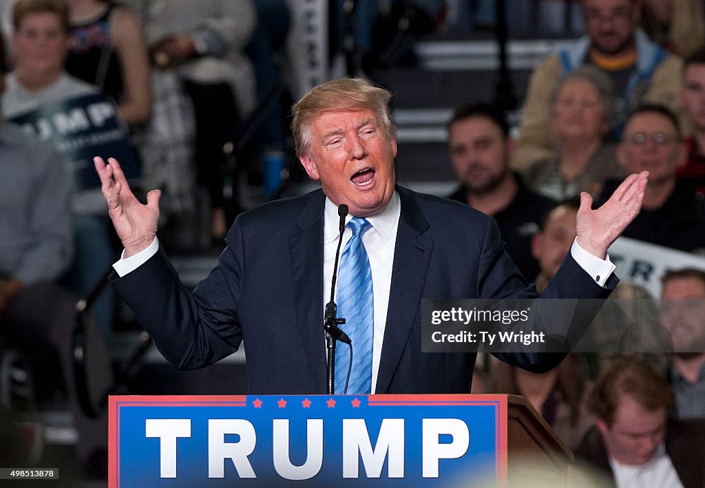 Donald Trump Holds Campaign Rally In Columbus, Ohio