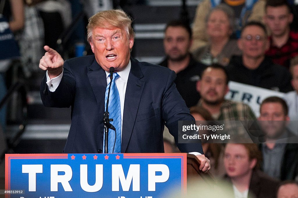 Donald Trump Holds Campaign Rally In Columbus, Ohio