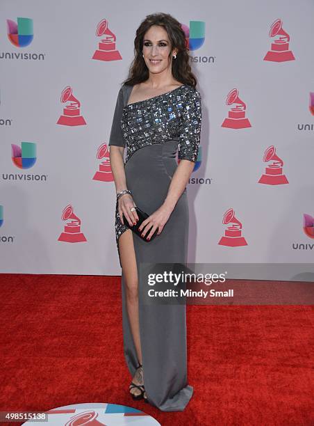 Singer Malu attends the 16th Latin GRAMMY Awards at the MGM Grand Garden Arena on November 19, 2015 in Las Vegas, Nevada.