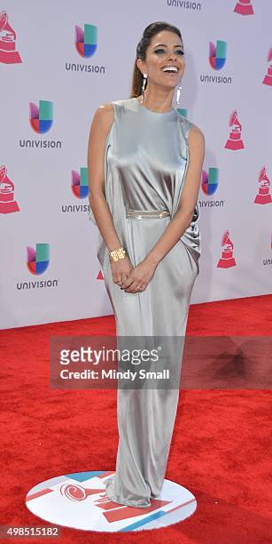 Singer/songwriter Debi Nova attends the 16th Latin GRAMMY Awards at the MGM Grand Garden Arena on November 19, 2015 in Las Vegas, Nevada.