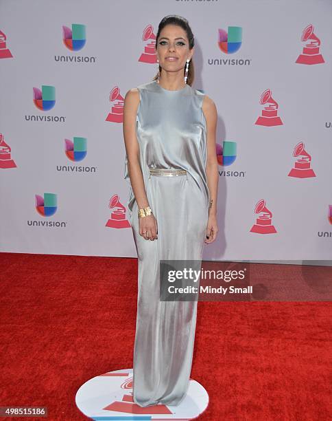 Singer/songwriter Debi Nova attends the 16th Latin GRAMMY Awards at the MGM Grand Garden Arena on November 19, 2015 in Las Vegas, Nevada.