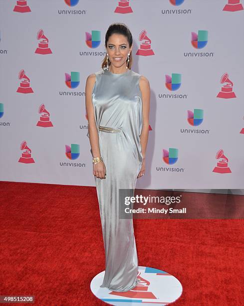 Singer/songwriter Debi Nova attends the 16th Latin GRAMMY Awards at the MGM Grand Garden Arena on November 19, 2015 in Las Vegas, Nevada.