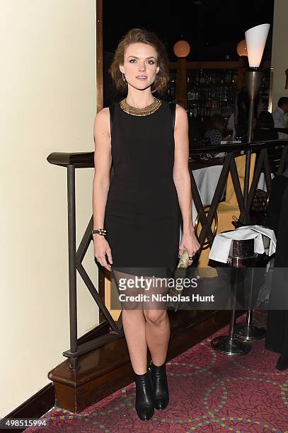 Erin Richards attends the New York screening of "Meadowland" directed by Reed Morano with Olivia Wilde hosted by Martin Scorsese, after party on...