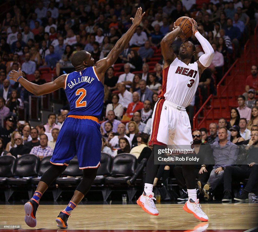 New York Knicks v Miami Heat