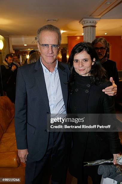 Christophe Lambert and Salome Lelouch attend The 'Un + Une' Paris premiere party At Club 13 on November 23, 2015 in Paris, France.