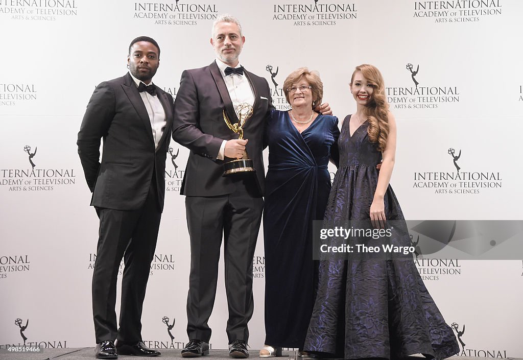 43rd International Emmy Awards - Press Room